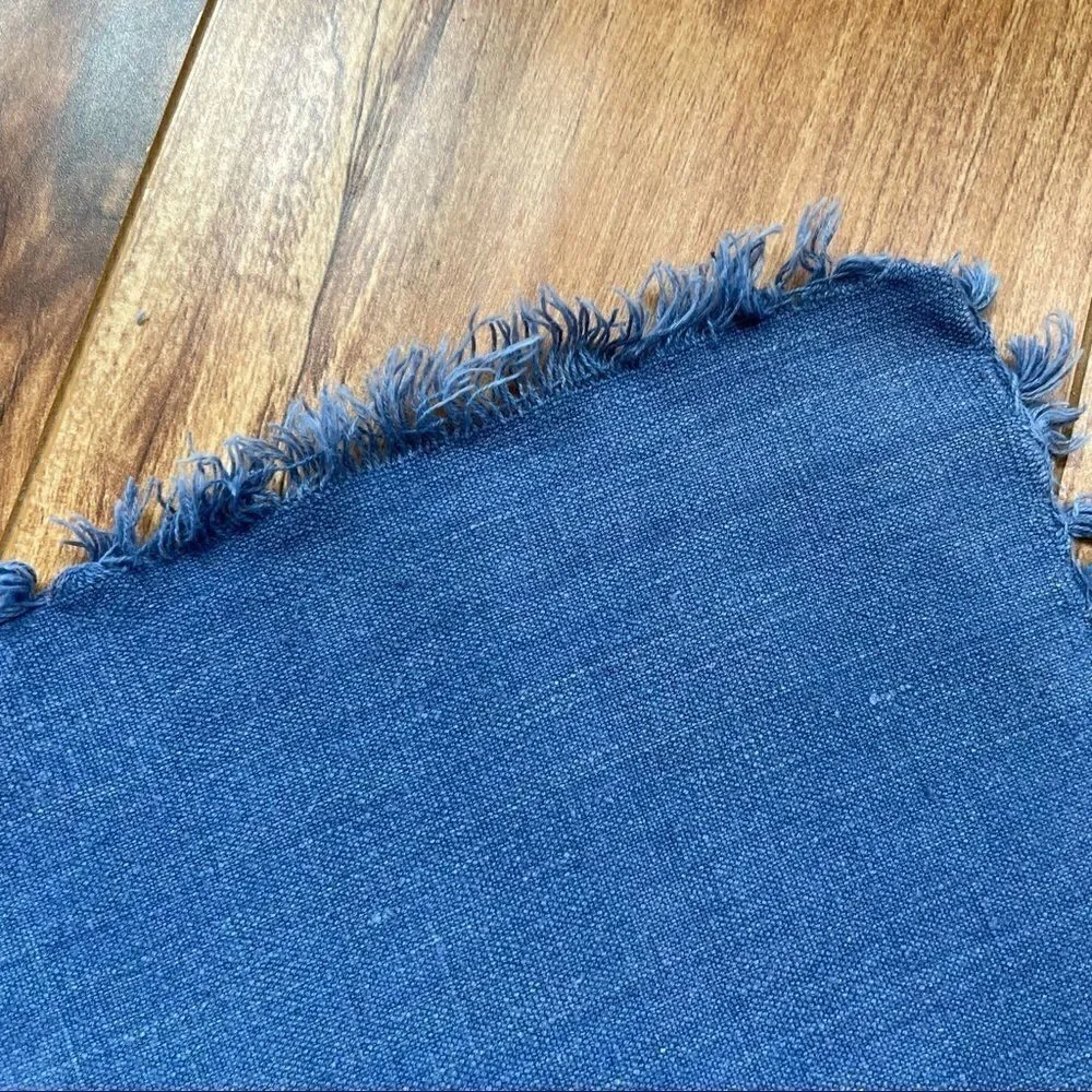 Vintage Set of 2 Blue Placemats/ Doilies/ Napkins